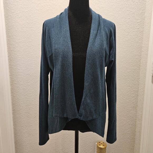 Athleta Cardigan Womens S Size Nirvana‎ Wear Two Ways Wrap Open Front Waterfall - Picture 2 of 12